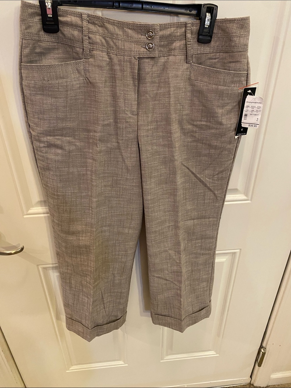 Larry Levine Light Taupe Dress Crop